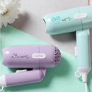 450W Dormitory Small Power Portable Travel Mini Folding Cartoon Hair Dryer, 220V CN Plug(Purple)