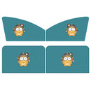 4 PCS / Set Car Window Magnet Sunshade Curtain Heat Insulation Sun Block(Hedgehog)