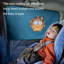 4 PCS / Set Car Window Magnet Sunshade Curtain Heat Insulation Sun Block(Blue Owl)