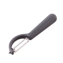 4 PCS Stainless Steel Round Handle Peeler Sugar Cane Scraper Fruit Plane(Dark Gery)