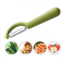 4 PCS Stainless Steel Round Handle Peeler Sugar Cane Scraper Fruit Plane(Dark Gery)