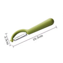 4 PCS Stainless Steel Round Handle Peeler Sugar Cane Scraper Fruit Plane(Light Gery)