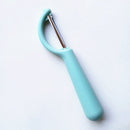 4 PCS Stainless Steel Round Handle Peeler Sugar Cane Scraper Fruit Plane(Blue)
