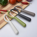 4 PCS Stainless Steel Round Handle Peeler Sugar Cane Scraper Fruit Plane(Blue)