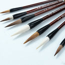 7 PCS / Set Fan Boxed Brush Gift Chinese Painting Calligraphy Brush Set