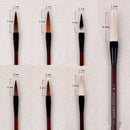 7 PCS / Set Fan Boxed Brush Gift Chinese Painting Calligraphy Brush Set