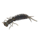 15 PCS 8-color Larvae Silicone Soft Bait Lure Bait, Size:55MM(Brown)