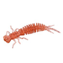 15 PCS 8-color Larvae Silicone Soft Bait Lure Bait, Size:55MM(Pink)
