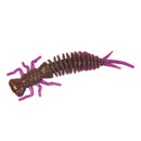15 PCS 8-color Larvae Silicone Soft Bait Lure Bait, Size:55MM(Purple)