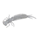 15 PCS 8-color Larvae Silicone Soft Bait Lure Bait, Size:75MM(Silver)