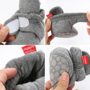 0-1 Year Old Spring and Autumn Knitted Baby Shoes Warm Toddler Cotton Shoes, Size:Inner Length 13cm(Blue Stars)