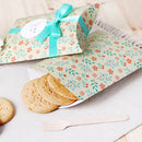 10 PCS Floral Candy Box Cookie Folding Box(Beige Floral)