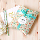10 PCS Floral Candy Box Cookie Folding Box(Beige Floral)