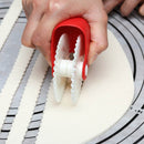 Baking Tools Pasta Cutting Wheel Hemming Wheel Manual Noodle Cutter Roller Knife Creative Kitchen Gadgets(Point Cut)