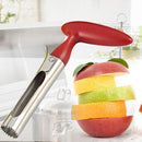 Stainless Steel Kitchen Core Extract Apple Knife Fruit Splitter Cut Fruit Corer(Red)