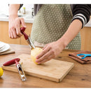 Stainless Steel Kitchen Core Extract Apple Knife Fruit Splitter Cut Fruit Corer(Red)