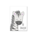 Nursery Wall Art Poster Animal Painting Kids Bedroom Decoration, Size:15x20cm(Zebra)
