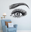 PVC Wall Stickers Bedroom Living Room Beauty Salon Makeup Shop Salon Decoration Stickers, Size:57x78cm(Black)
