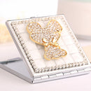 Handmade Diamond Mini Portable Makeup Mirror Cartoon Small Mirror