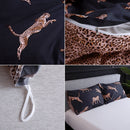 Luxury Bedding Black Marble Pattern Set Sanded Printed Quilt Cover Pillowcase, Size:220x240 cm(Goose)