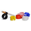 3 PCS Silicone Creative Cigarette Holder Smoking Ring Finger Cigarette Holder Anti-smoke(Black)