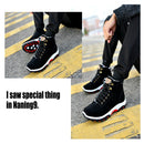 Men Snow Boots Warm Fur Winter Boots Men Winter Boots, Shoe Size:42(Black)