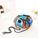 Large Capacity Lazy Cosmetic Bag Sequin Makeup Bag Drawstring Storage Bag(Blue Pink)