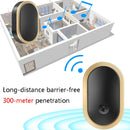 CACAZI A99 Home Smart Remote Control Doorbell Elderly Pager, Style:EU Plug(White)
