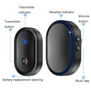 CACAZI A99 Home Smart Remote Control Doorbell Elderly Pager, Style:EU Plug(White)