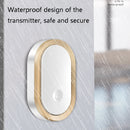 CACAZI A99 Home Smart Remote Control Doorbell Elderly Pager, Style:EU Plug(Silver)
