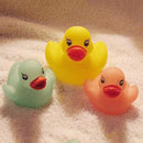 10 PCS LED Water Induction Light Duck Baby Bath Toys, Random Color Delivery