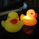 10 PCS LED Water Induction Light Duck Baby Bath Toys, Random Color Delivery