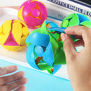 Creative Hand Throwing Color Changing Ball Transformation Telescopic Deformation Ball Magic Props Educational Children Toys(Random Color)