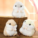 Cute Hamster Keychain Bag Pendant Plush Doll(Light Brown)