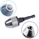 Hex Shank Mini Drill Chuck Conversion Three Jaw Chuck Power Tool, Model:Hex Shank Black Chuck (0.3-3.6mm)