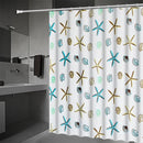 Bathroom Curtain Ocean Star Shower Curtain Environmental Protection Mildew Waterproof Shower Curtain, Size:180x220CM