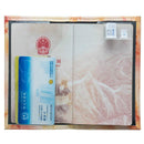Colorful Marble Style Waterproof Passport Holder Ticket Holder(Black)