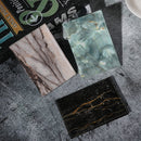 Colorful Marble Style Waterproof Passport Holder Ticket Holder(Black)