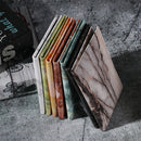 Colorful Marble Style Waterproof Passport Holder Ticket Holder(Black)