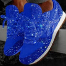 Autumn and Winter Sponge Sequins Breathable Platform Sports Shoes, Size:43(Pink)