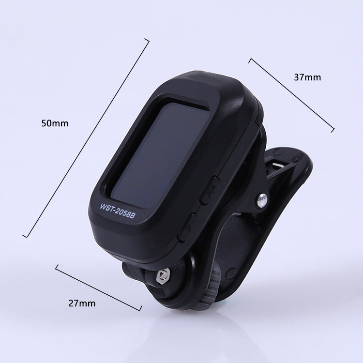 Little Angel WST-2058B Guitar Capo Electronic Tuner, Size:5Ã—3.7Ã—2.7cm(Black)
