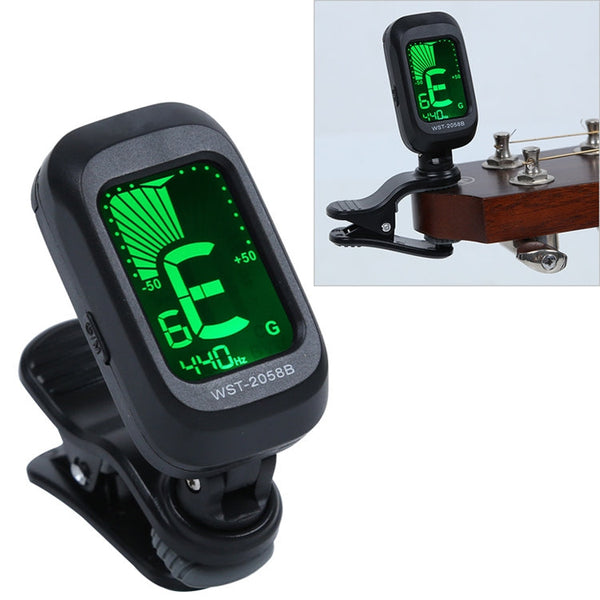 Little Angel WST-2058B Guitar Capo Electronic Tuner, Size:5Ã—3.7Ã—2.7cm(Black)