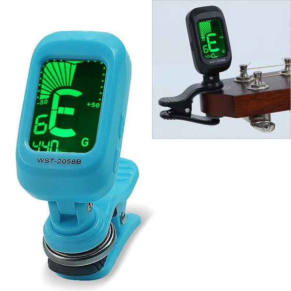 Little Angel WST-2058B Guitar Capo Electronic Tuner, Size:5Ã—3.7Ã—2.7cm(Blue)