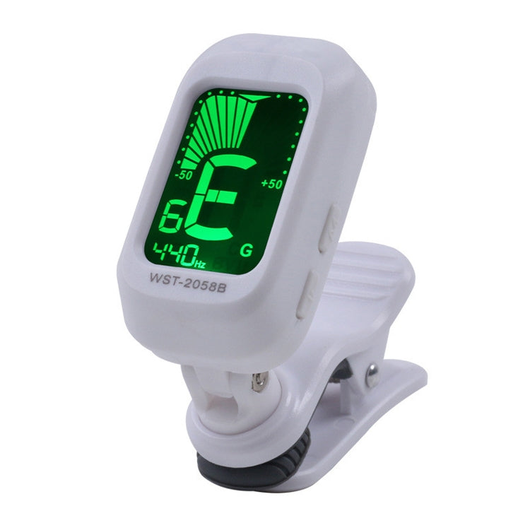 Little Angel WST-2058B Guitar Capo Electronic Tuner, Size:5Ã—3.7Ã—2.7cm(White)