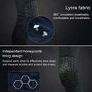 Long Sports Anti-collision Anti-fall Breathable Honeycomb Knee Pads, Size:S(White)