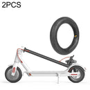 2 PCS For Xiaomi Mijia M365 Electric Scooter 8.5 inch Rubber Padded Tire Inner Tube with Valve Cover(Black)