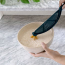 5 PCS TM20007 Kitchen Rice Sieve Stir And Wash Rice Spoon(Dark Blue)