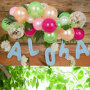 Flamingo Turtle Leaf Decoration Balloon Set Latex Balloon Party Decoration Set