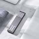 Oatsbasf 03040 Metal Mini Notebook Stand Aluminum Alloy Computer Cooling Folding Bracket(Grey)