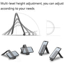 Oatsbasf 03040 Metal Mini Notebook Stand Aluminum Alloy Computer Cooling Folding Bracket(Grey)